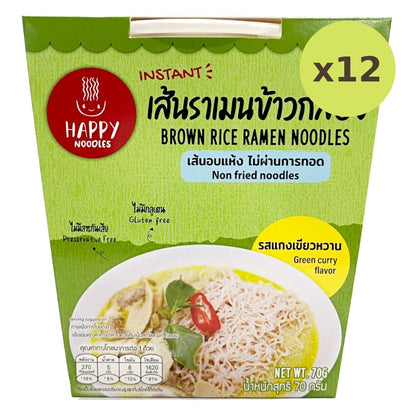 Happy Noodles Instant Brownrice Ramen Greencurry