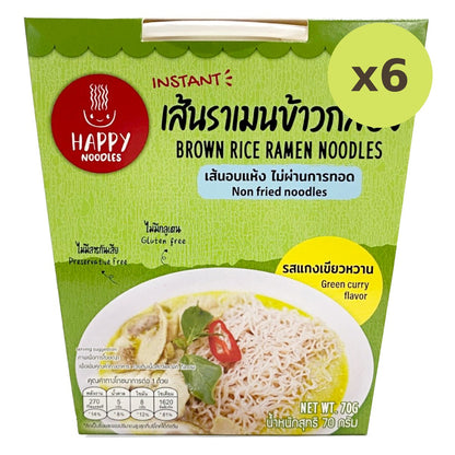 Happy Noodles Instant Brownrice Ramen Greencurry