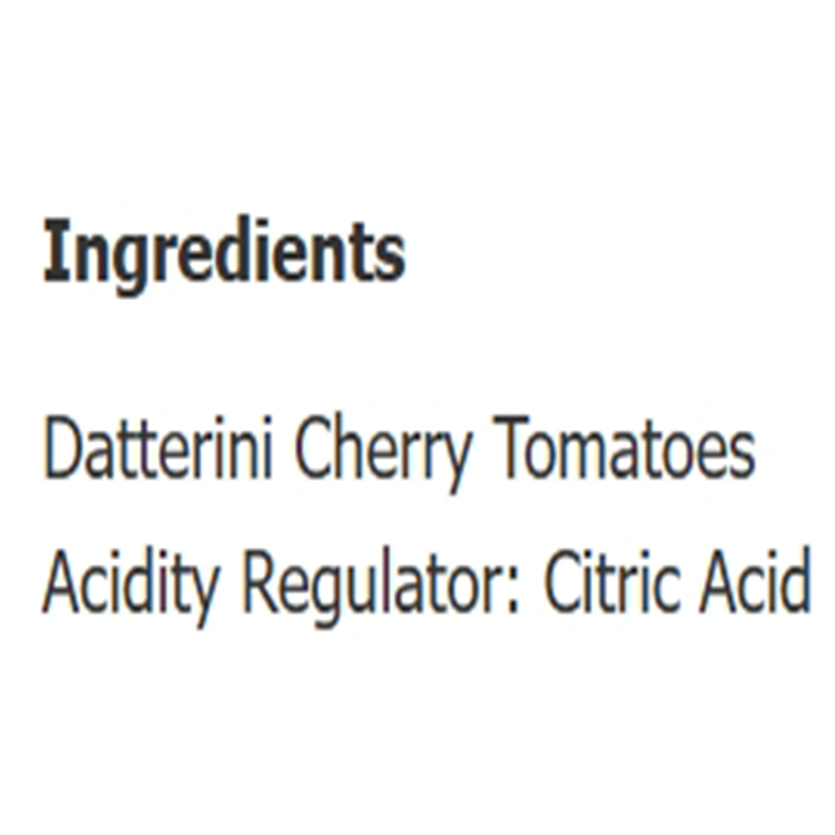 Sainsbury's Taste The Difference Italian Datterini Cherry Tomato
