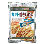 Maruesu Roasted Iwashi Saedine slices, Japanese-style dried sardine snack, featuring crispy, roasted fish fillets for savory flavor.
