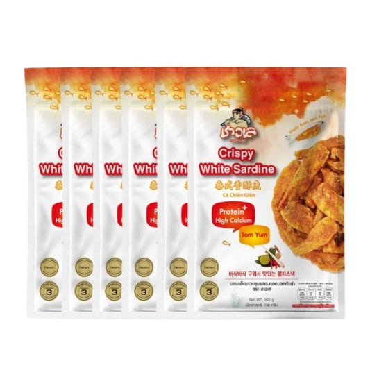 CHAOLAY Crispy White Sardine (tom Yum Flavour) 100g x6
