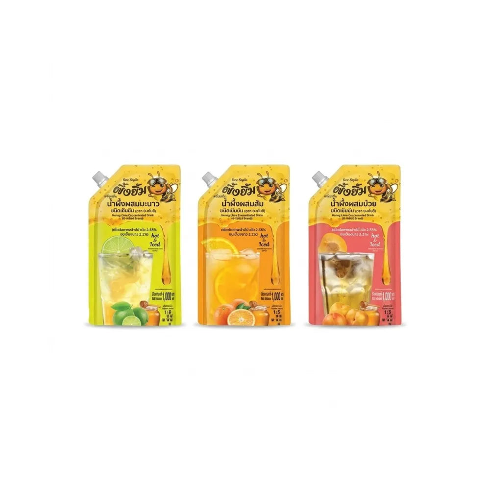 B-Smile Pack Of 3 Bags Lemon Honey Orange