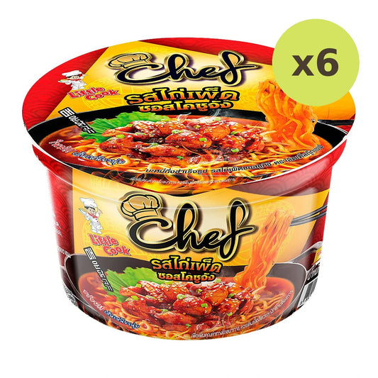 Little Cook Instant Noodles Chef Spicy Chicken Sukishi Sauce
