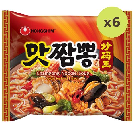 Nong Shim Champong Noodle Soup Spicy Seafood