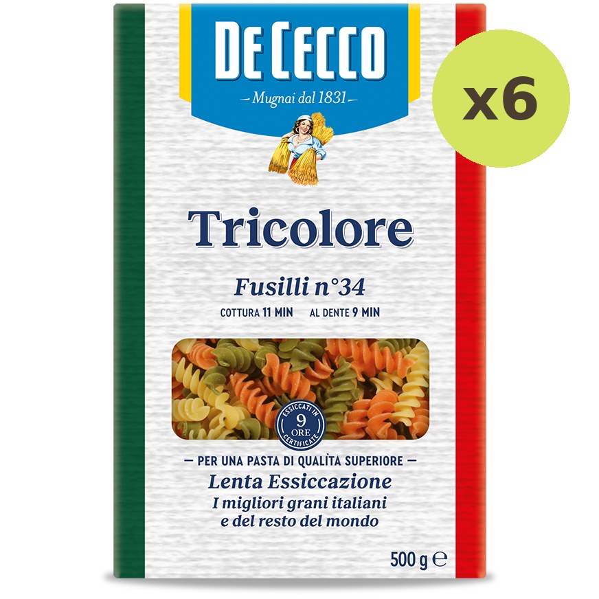 De Cecco Fusilli Tricolore