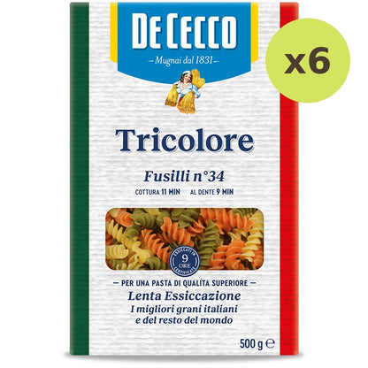 De Cecco Fusilli Tricolore
