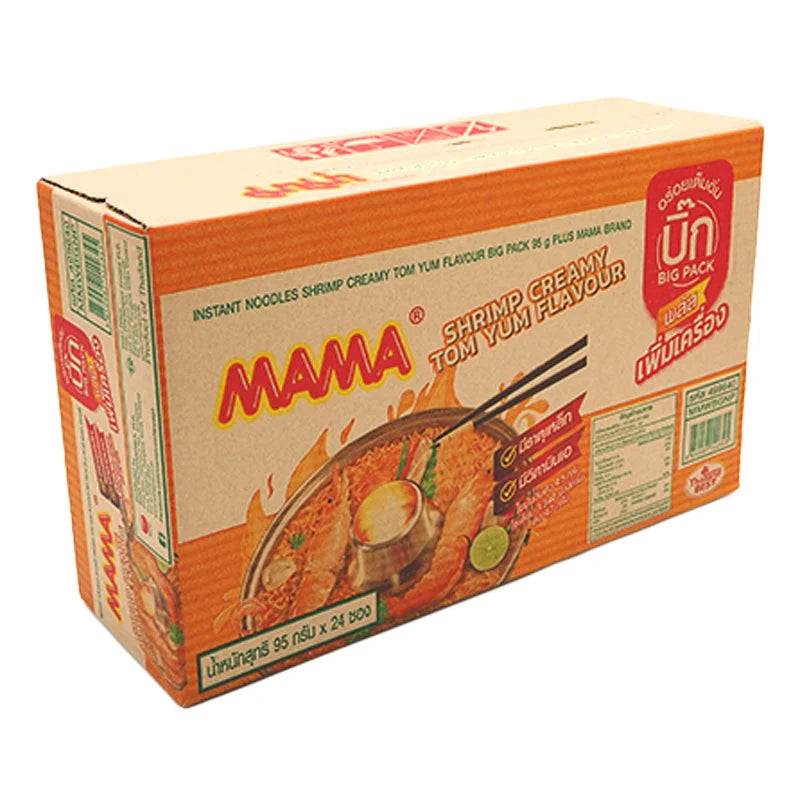 Mama Big Pack Instant Noodle Creamy Shrimp Tom Yum 95g x24