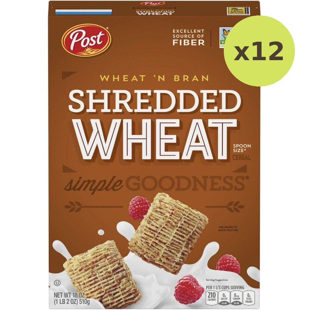 Post Shredded Wheat Wheat 'N Bran Cereal