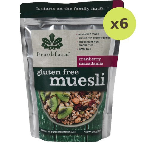 Brookfarm Gluten Free Muesli Cranberry Macadamia