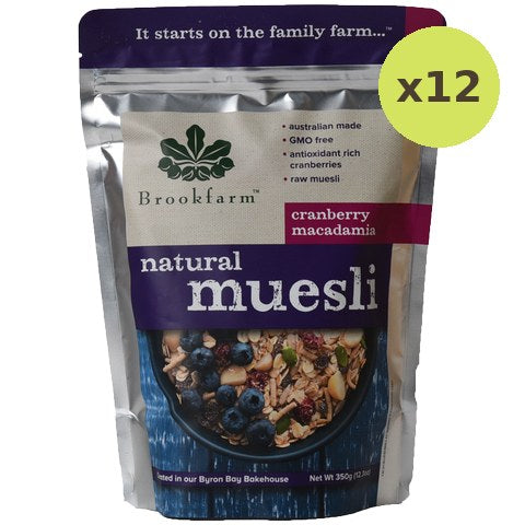 Brookfarm Natural Muesli Cranberry & Macadamia