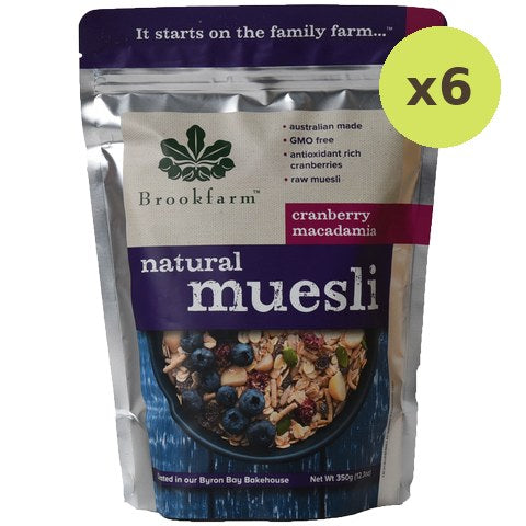 Brookfarm Natural Muesli Cranberry & Macadamia