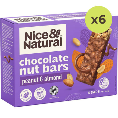 Nice & Natural Chocolate Nut Bars Peanut And Almond