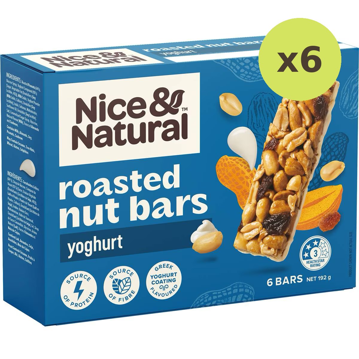Nice & Natural Roasted Nut Bars Yoghurt