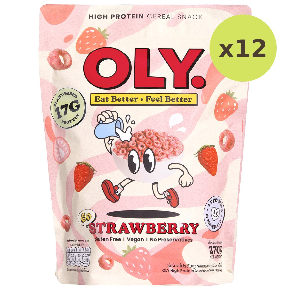 Oly High Protein Cereal Strawberry