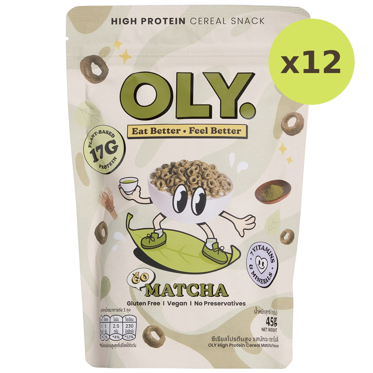 Oly High Protein Cereal Matcha