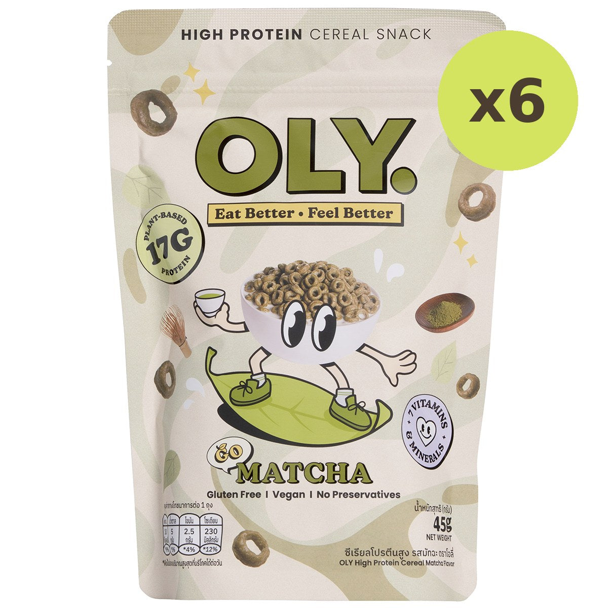 Oly High Protein Cereal Matcha