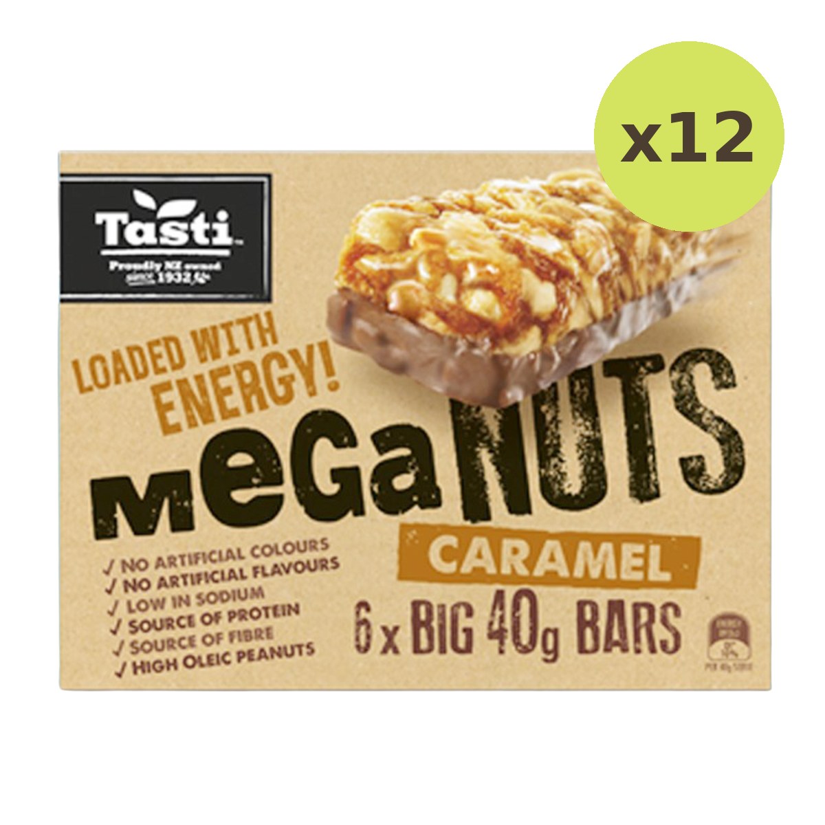 Tasti Mega Nuts Caramel Bar