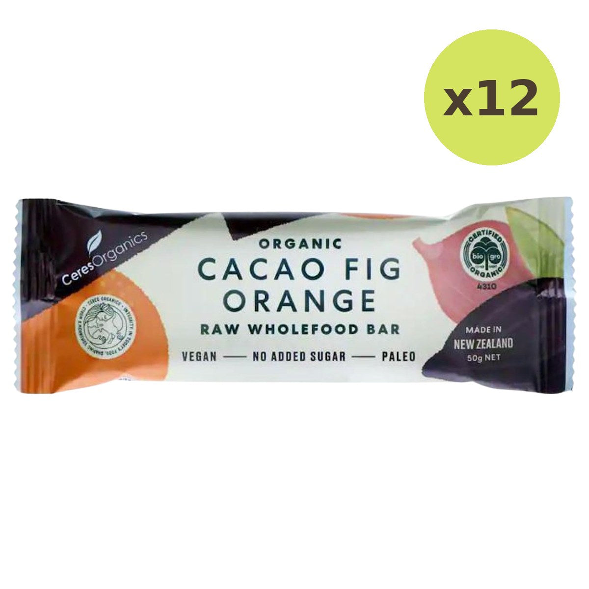 Ceres Organic Cacao Fig Orange Bar