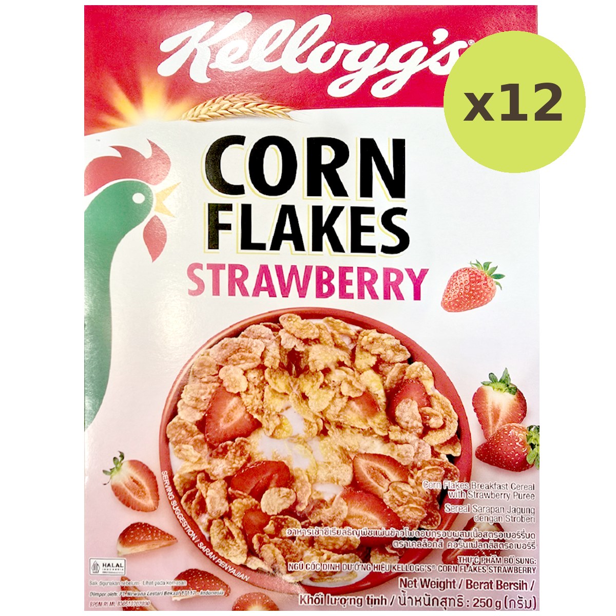 Kelloggs Strawberry Cornflakes