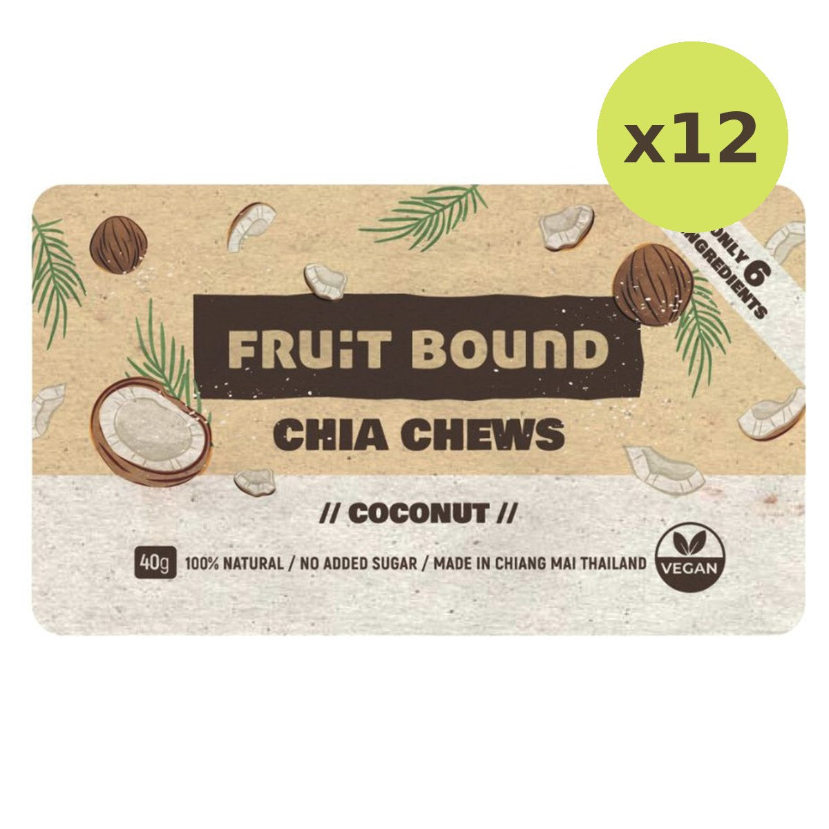 Fruit Bound Chia Fruit Bar Coconut Flavor