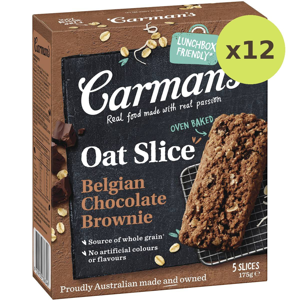 Carman's Oat Slice Begian Choc Brownie
