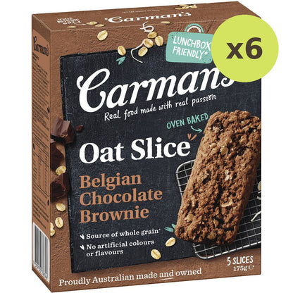 Carman's Oat Slice Begian Choc Brownie