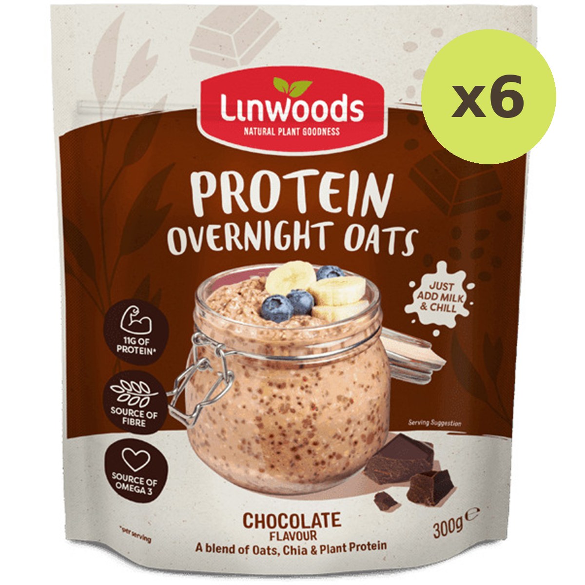 Linwoods Chocolate Protein Overnight Oats