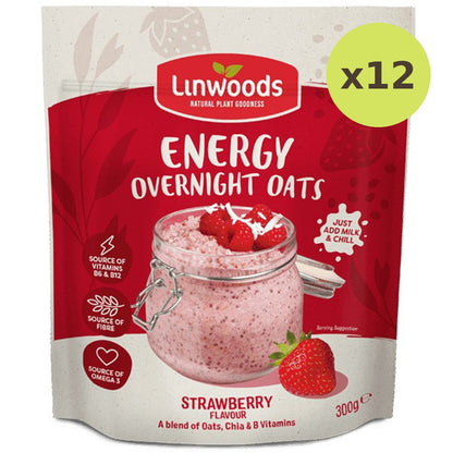 Linwoods Strawberry Energy Overnight Oats
