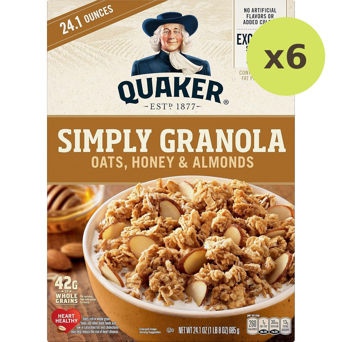 Quaker Simply Granola Honey & Almond Flavor