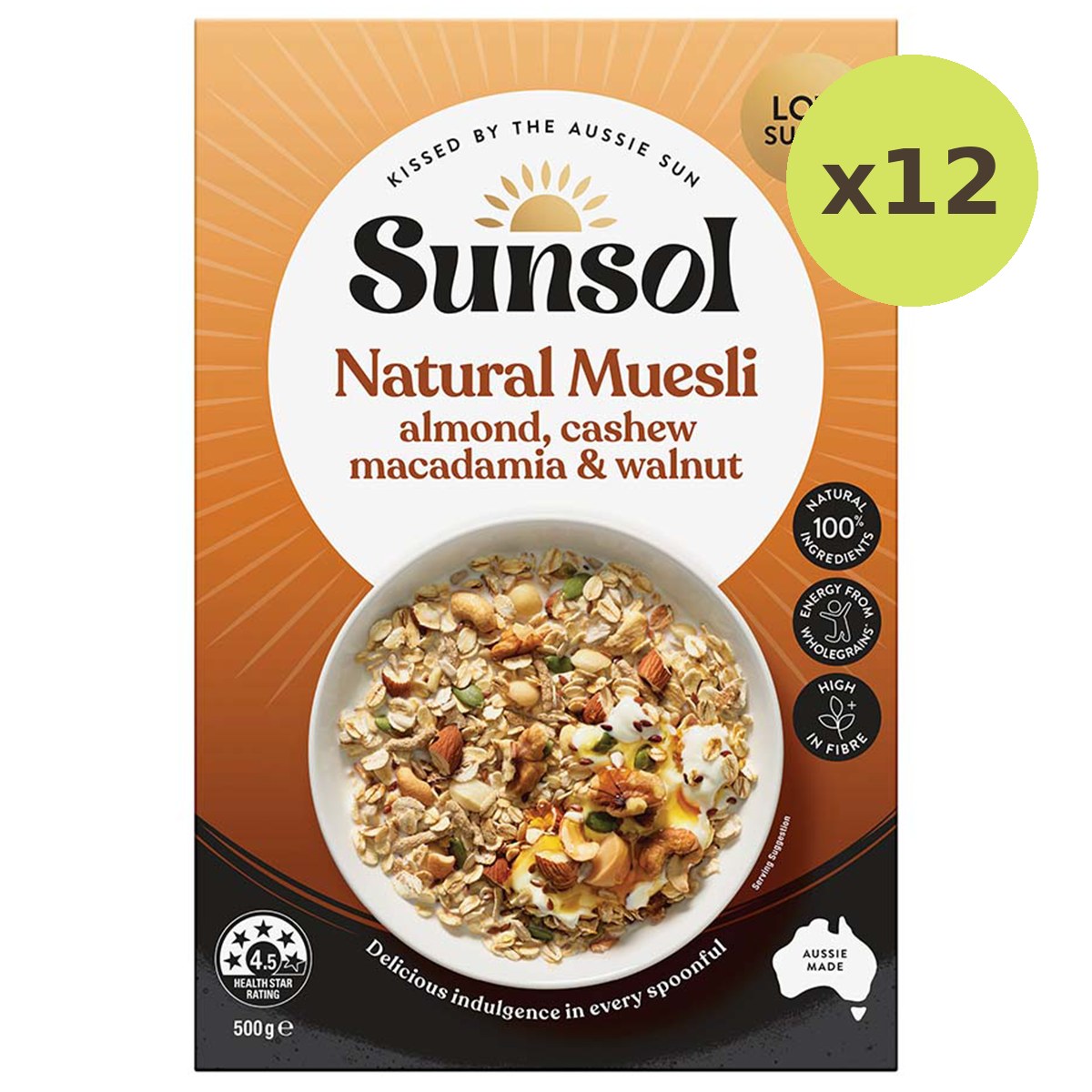 Sunsol Nut Lovers Blend Natural Muesli