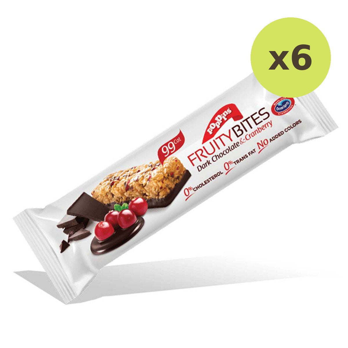 Poppins Granolies Oat Bar Dark Choc & Cranberry