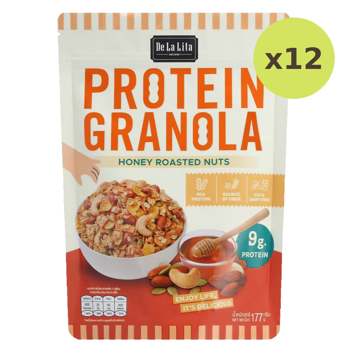 Delalita Protein Granola Honeynuts