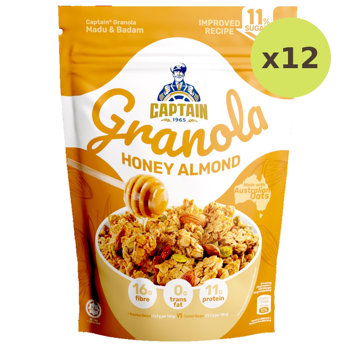 Captain Oats Honey Almond Granola