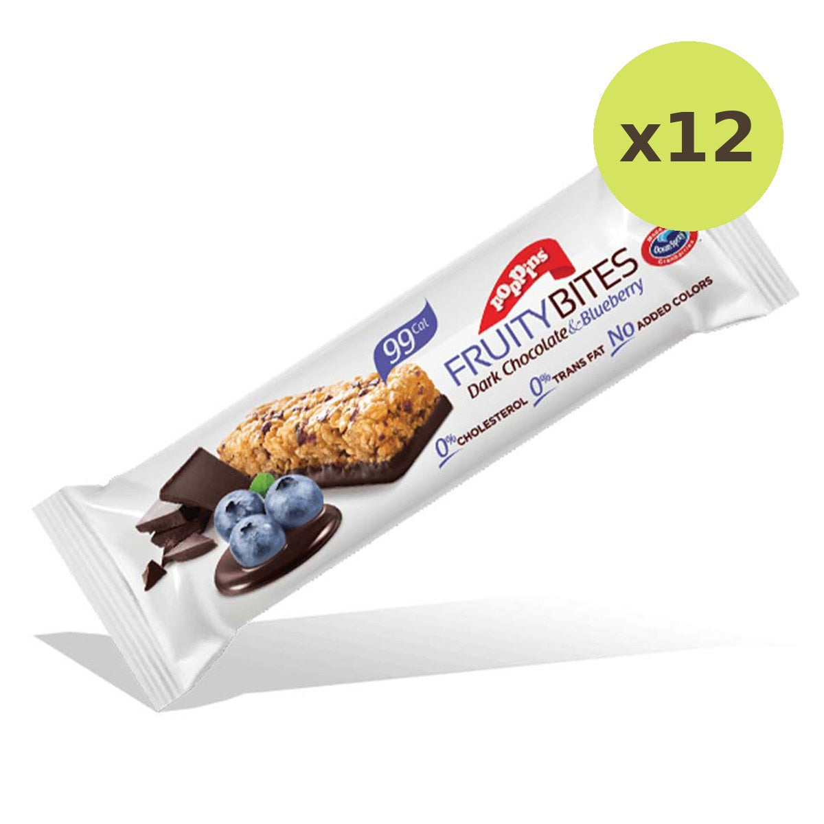 Poppins Granilies Oat Bar Dark Choc & Blueberry