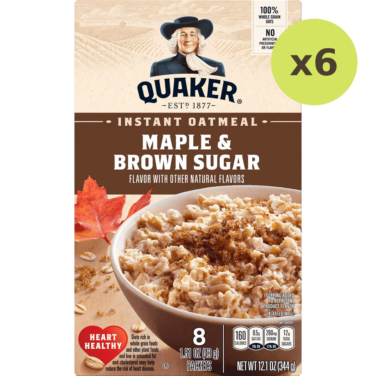 Quaker Instant Oatmeal Maple And Brown Sugar