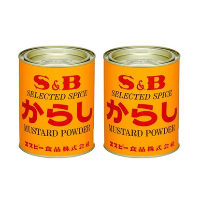 S & B Selected Spice Mustard Powder Canadian And Turmeric Cans