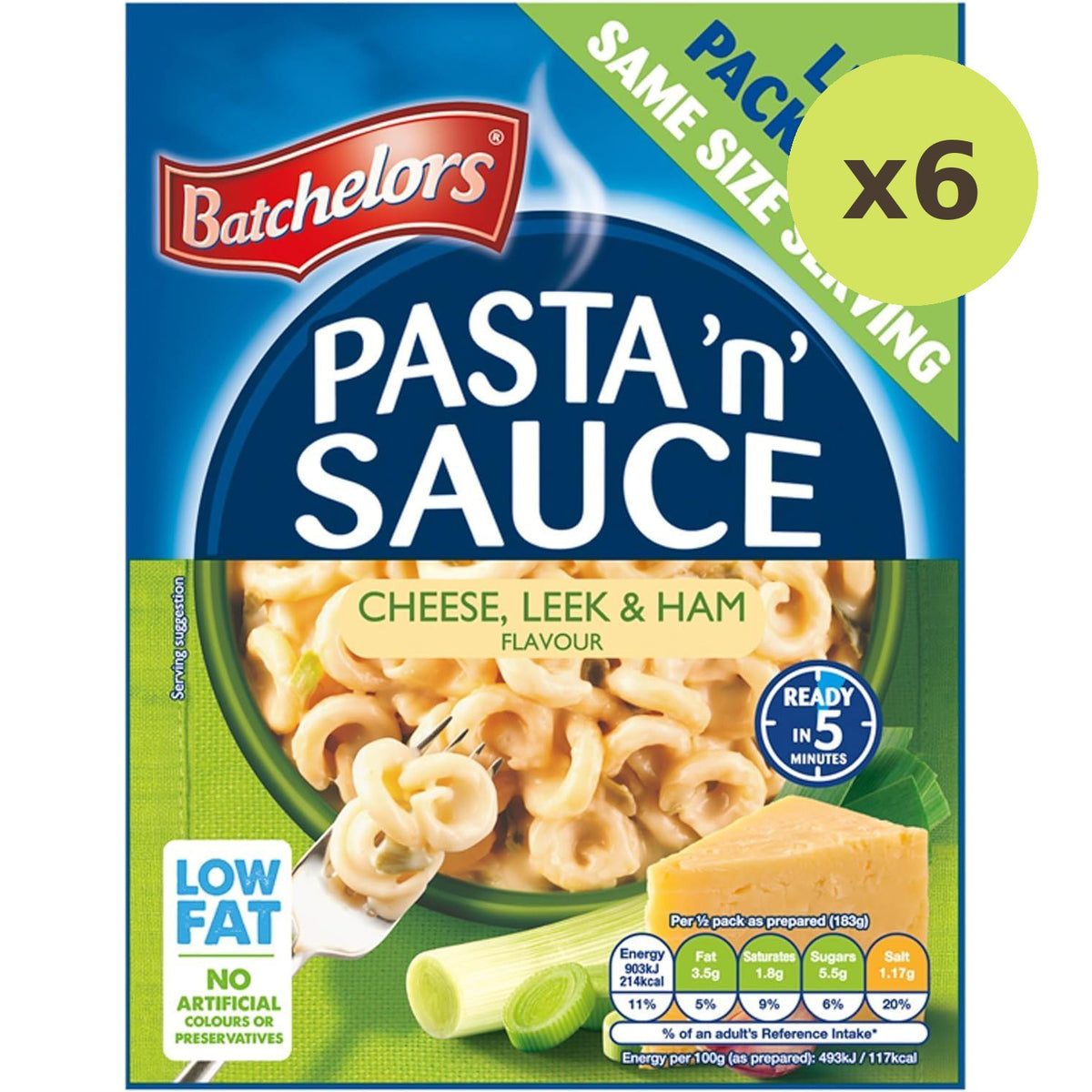 Batchelors Pasta Sauce Cheese Leek & Ham Flavour