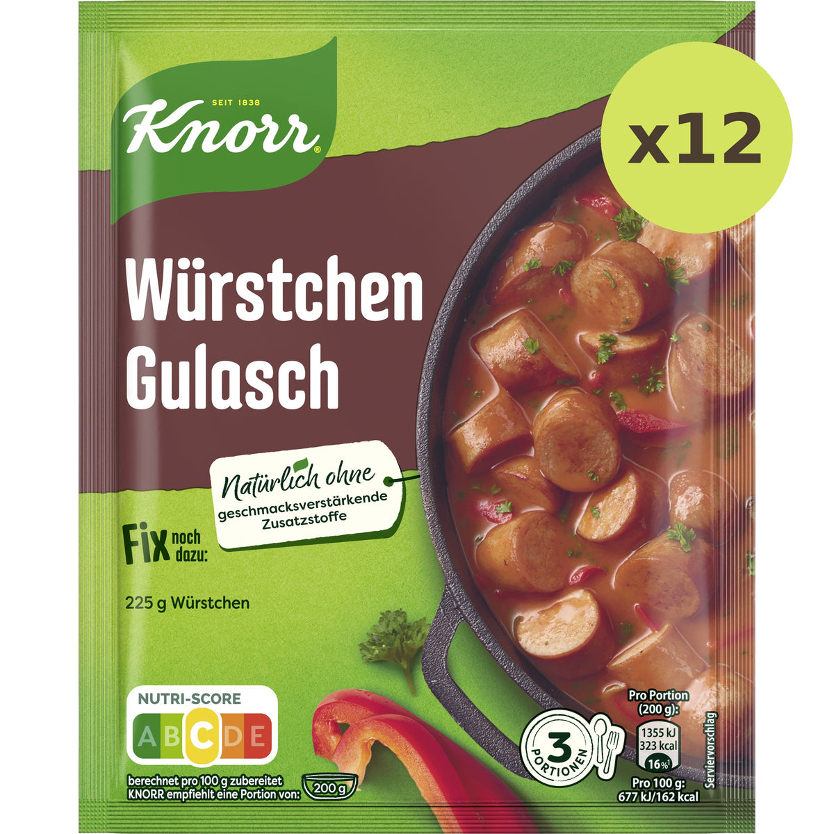 Knorr Fix Wurstchen Gulasch Sauce