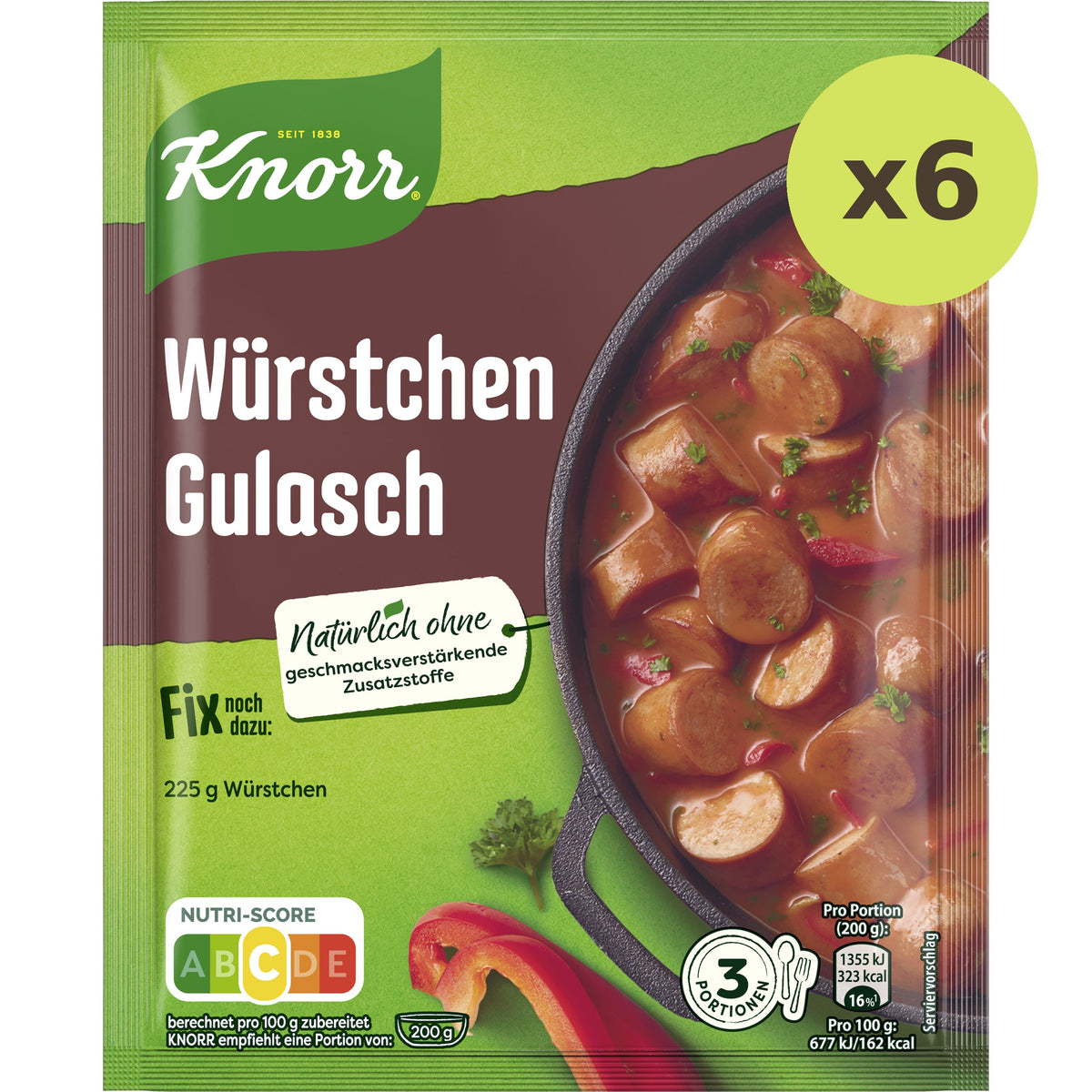 Knorr Fix Wurstchen Gulasch Sauce