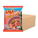 Mama Noodles Namtok Pork Flavor packets, dry grocery product featuring flavorful noodle seasoning and spice blends.
