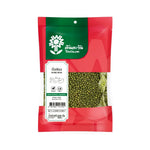 Tontawan Mung Beans 500g in a clear package, dry grocery product by TONTAWAN, showing fresh green mung beans.