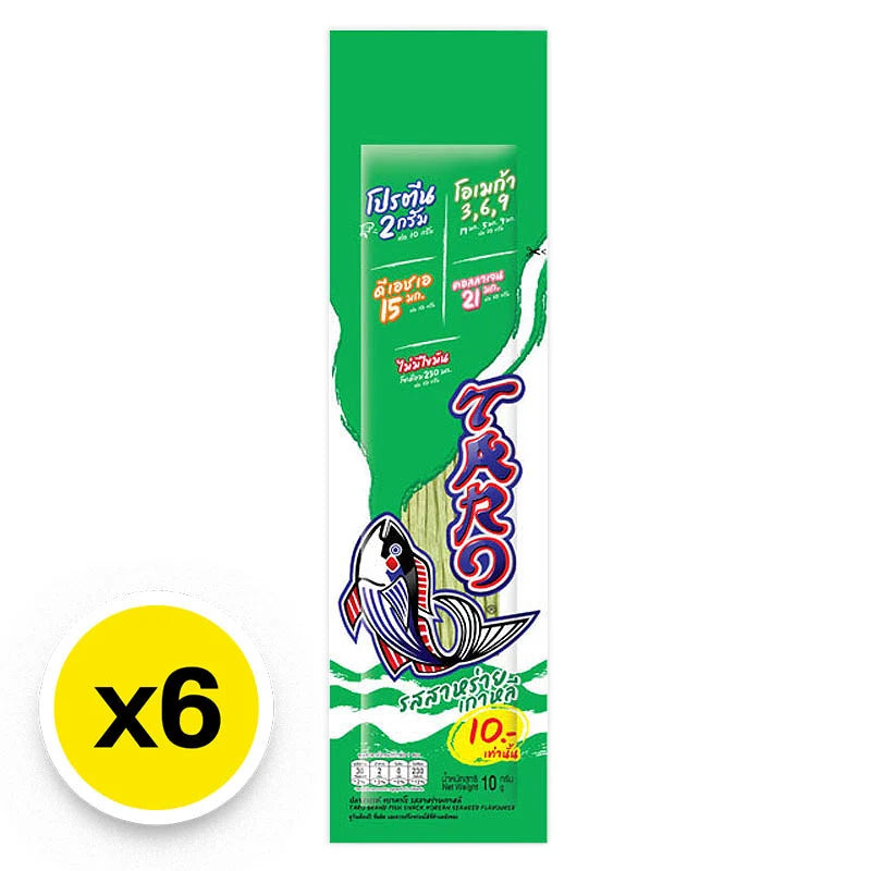Taro Fish Snack Korean Seaweed Flavored 10g x6