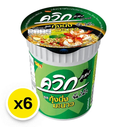 Wai Quick Instant Cup Noodles Streamed Shrimp With Lime Flavor