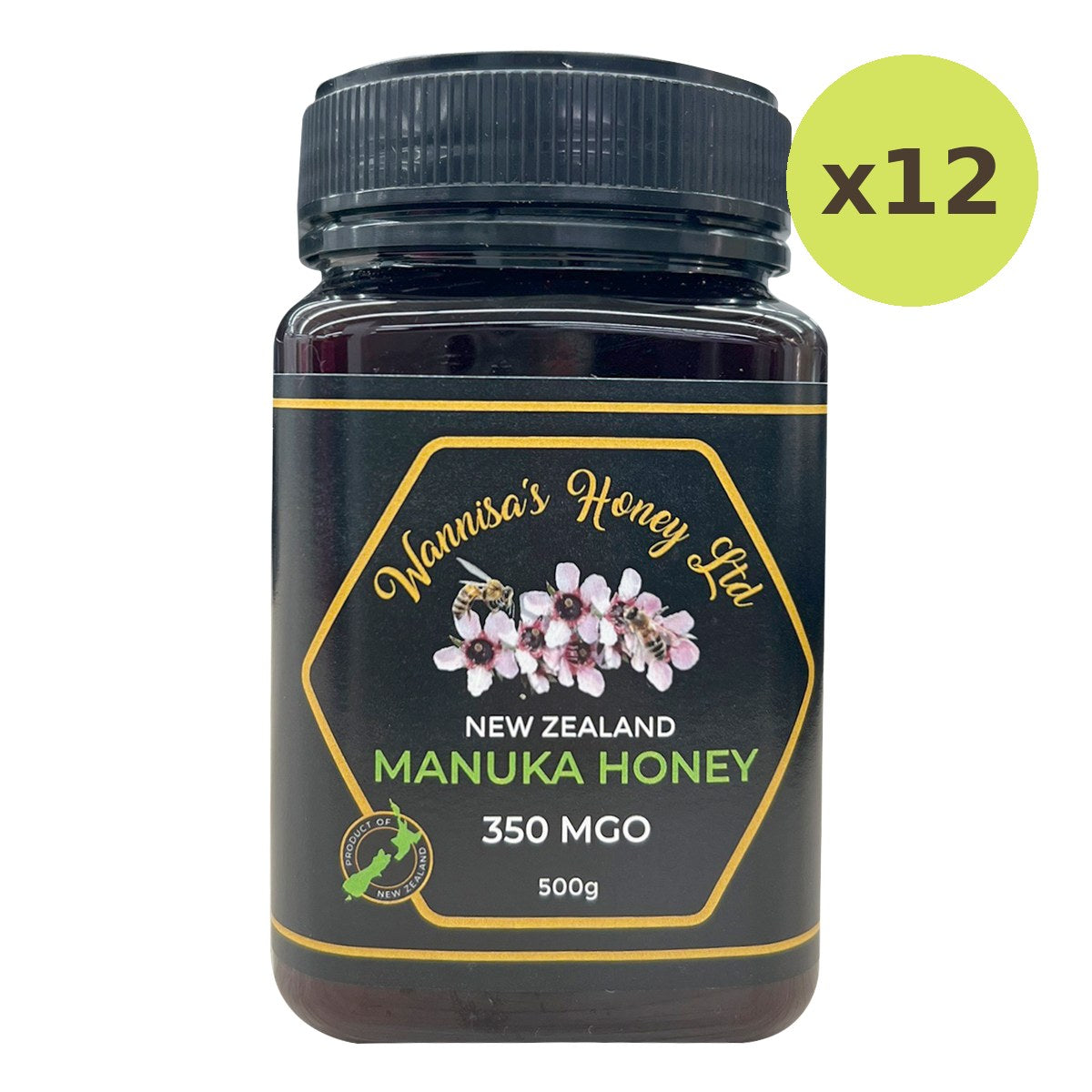 Wannisa New Zealand Manuka Honey 350 Mgo