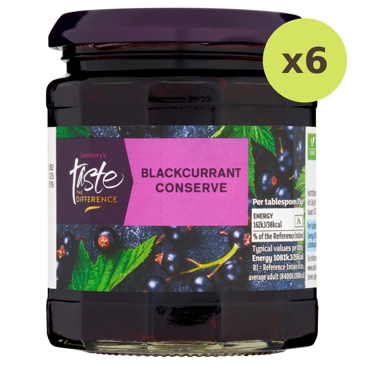 Sainsbury's Taste The Difference Blackcurrant Conserve