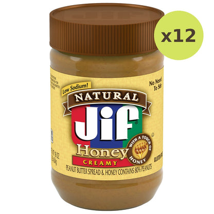 Jif Natural Creamy Peanut Butter Honey