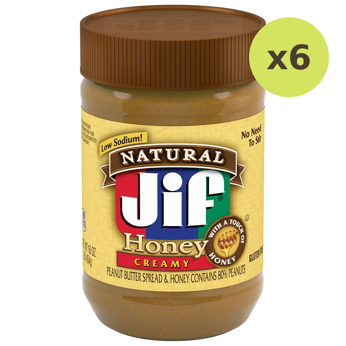 Jif Natural Creamy Peanut Butter Honey