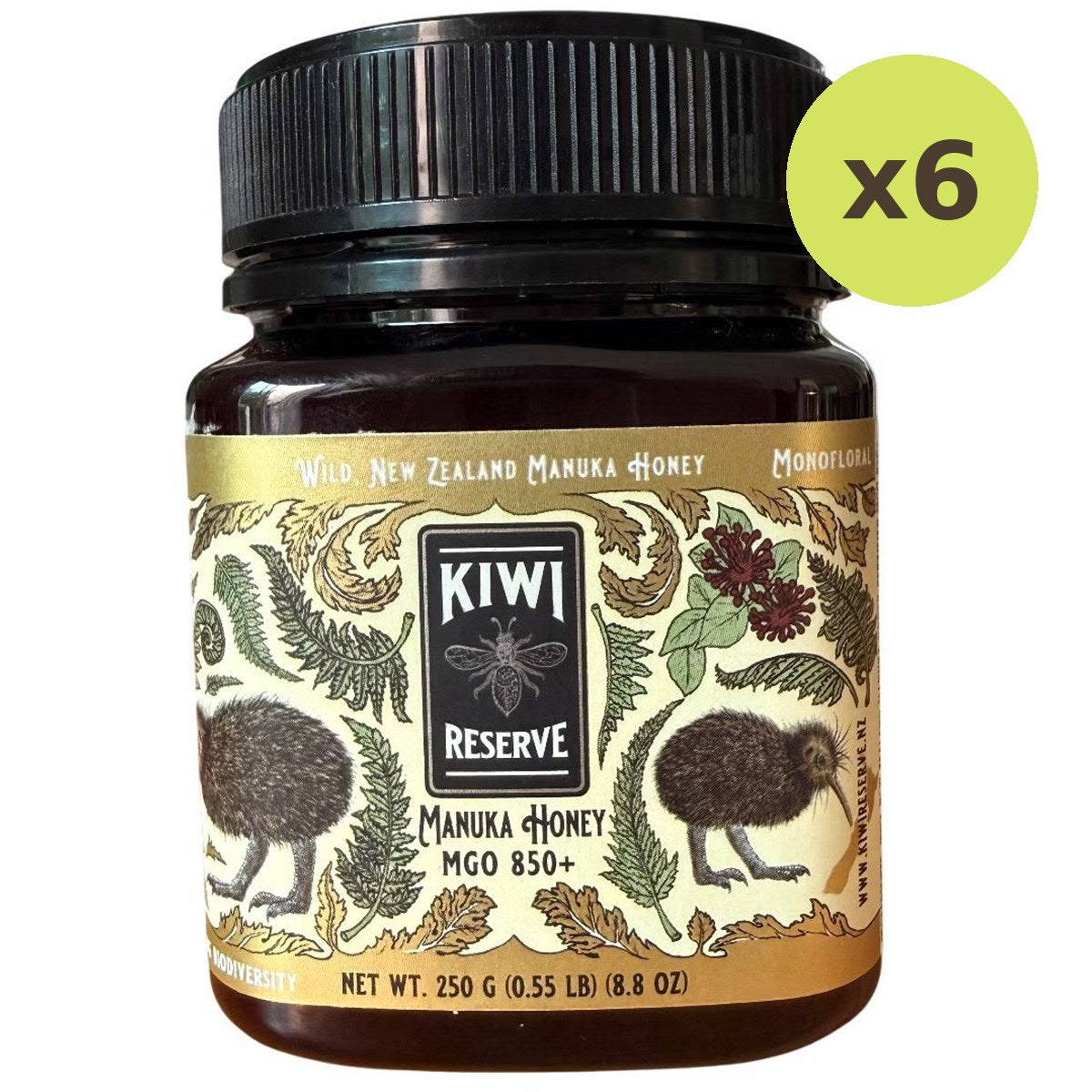 Kiwi Reserve NZ Monofloral Manuka Honey MGO 850+