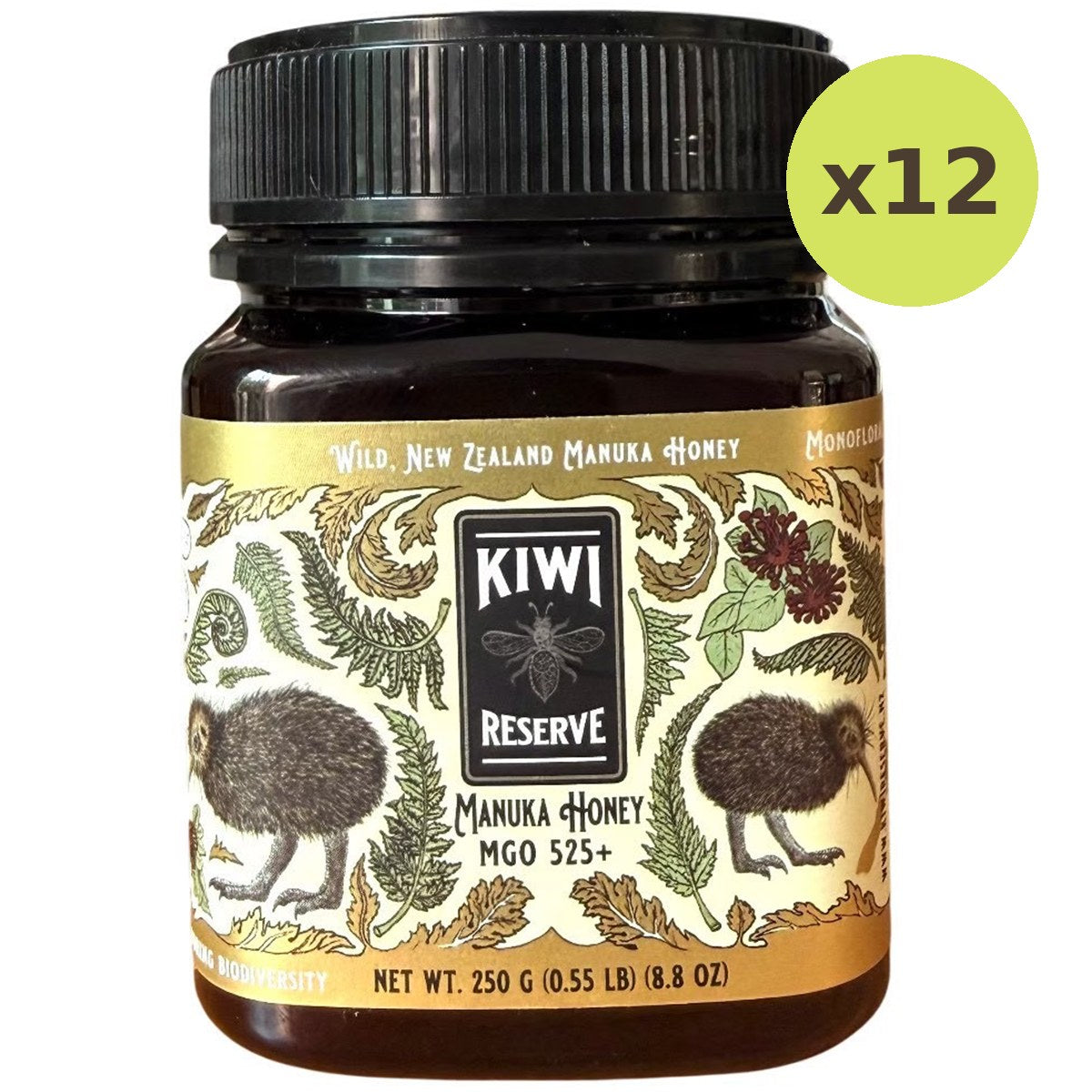 Kiwi Reserve NZ Monofloral Manuka Honey MGO 525+