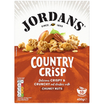 Jordans Country Crisp Chunky Nuts in a bowl, showing crunchy oats and mixed nuts, for a healthy breakfast or snack.